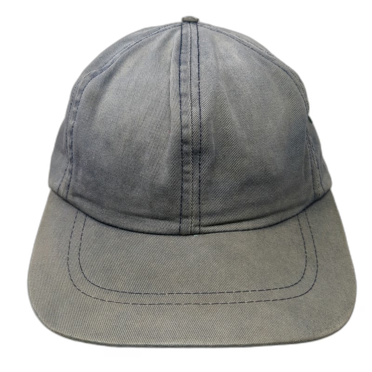 Eddie Bauer Baseball Cap Blue One Size Made USA Cotton Elastic Back Hat Vintage