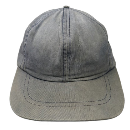 Eddie Bauer Baseball Cap Blue One Size Made USA Cotton Elastic Back Hat Vintage