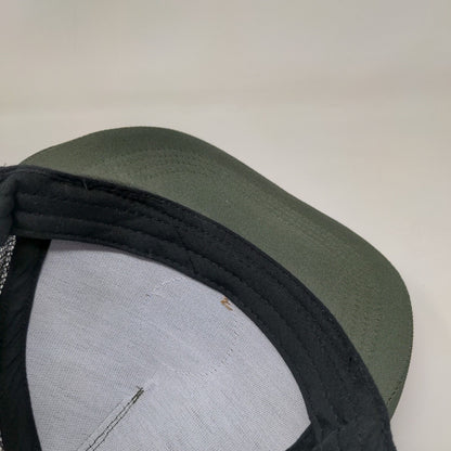 Explore Snapback Trucker Hat Green One Size Adjustable Mesh Back Patch Logo