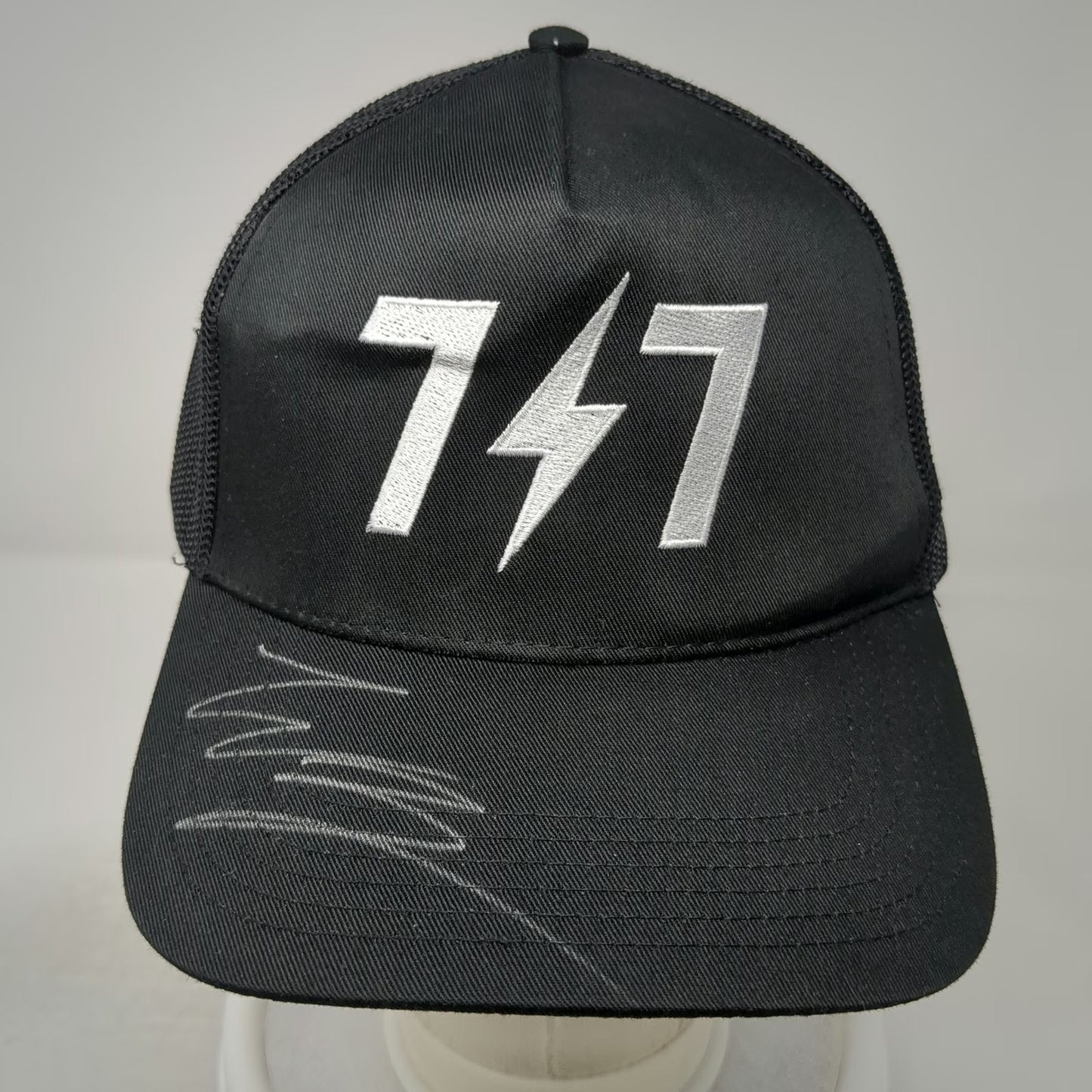 OTTO Warren Zeiders Signed Trucker Hat Black OS Autographed Mesh Snapback Bolt