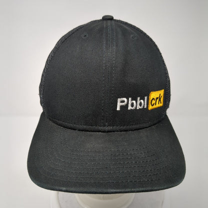 Pbbl crk Snapback Mesh Back Trucker Hat Black One Size New Era 9Fifty