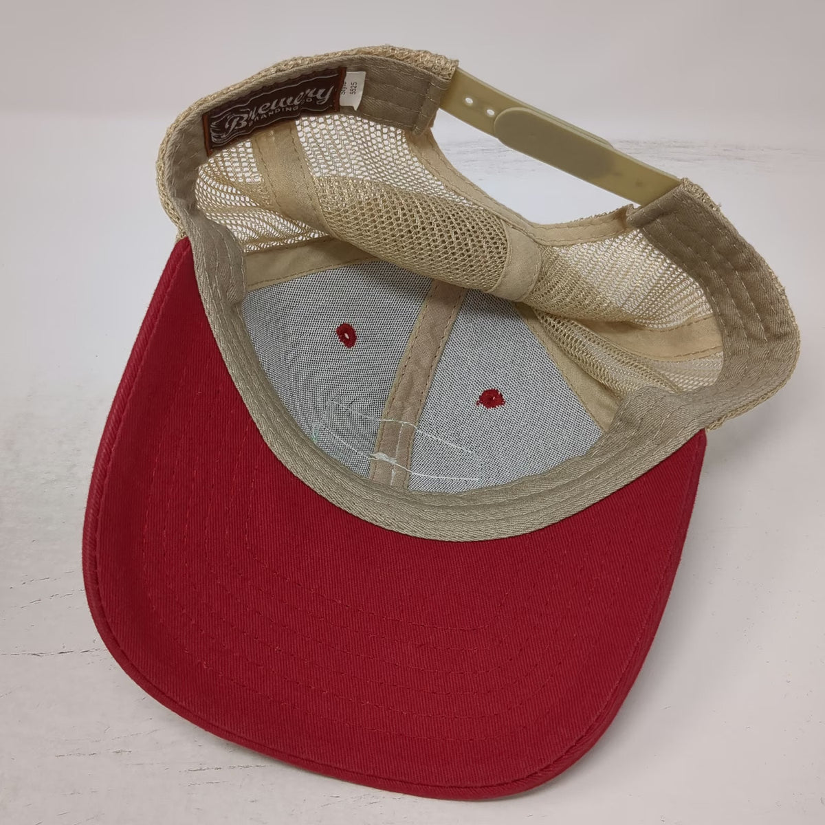 Brewery Branding Co Richmond Beer Trail RVA Red One Size Trucker Hat Mesh Back