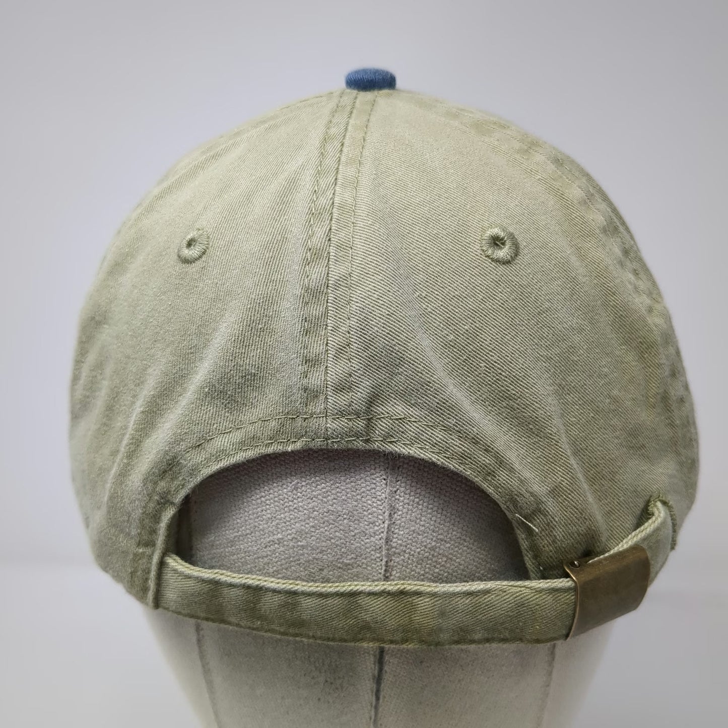 Otto Baseball Cap Beige Blue One Size Obama 08 TwoVoters.com Political Hat