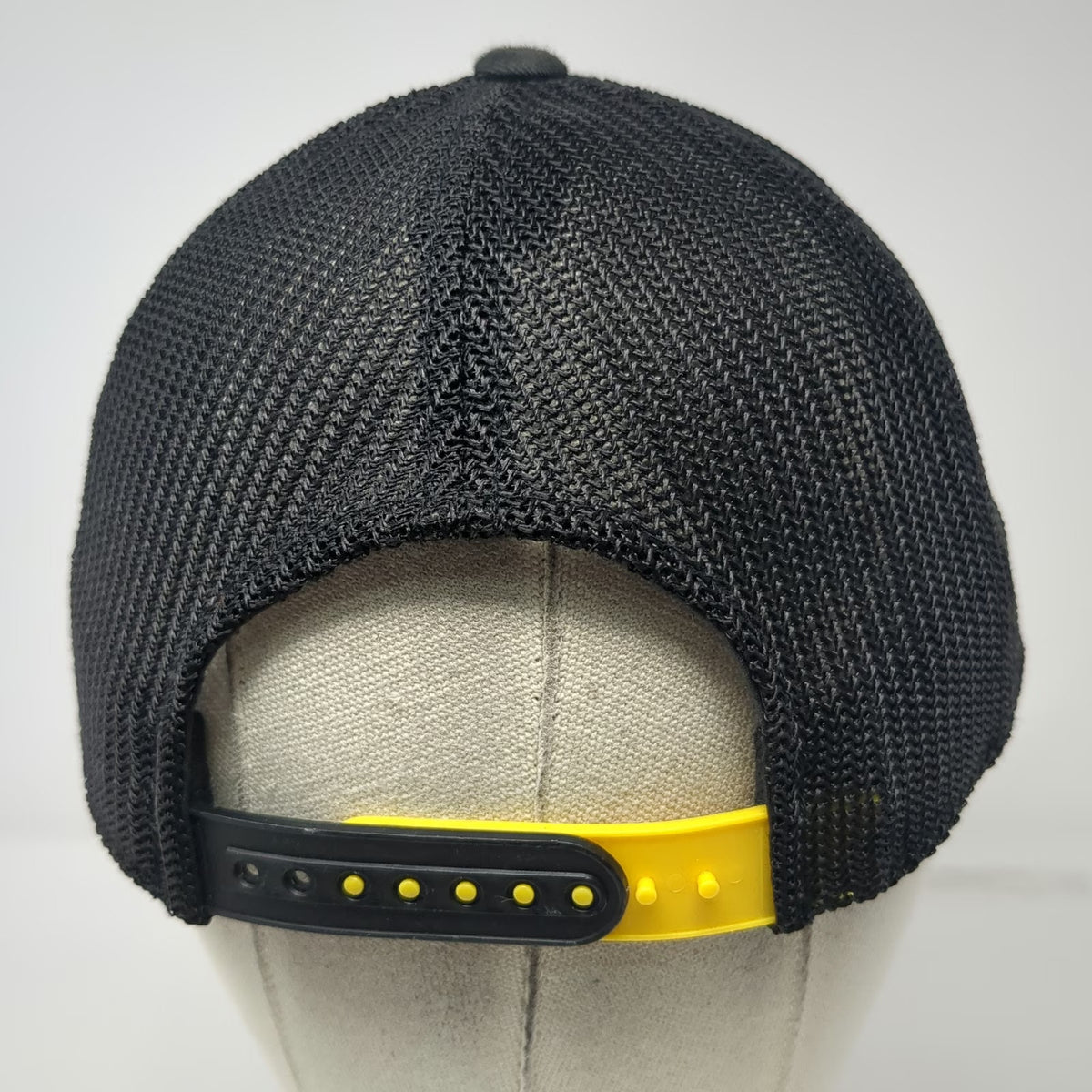Cabela's Guidewear Trucker Hat Black One Size Mesh Back Snapback Fish Patch