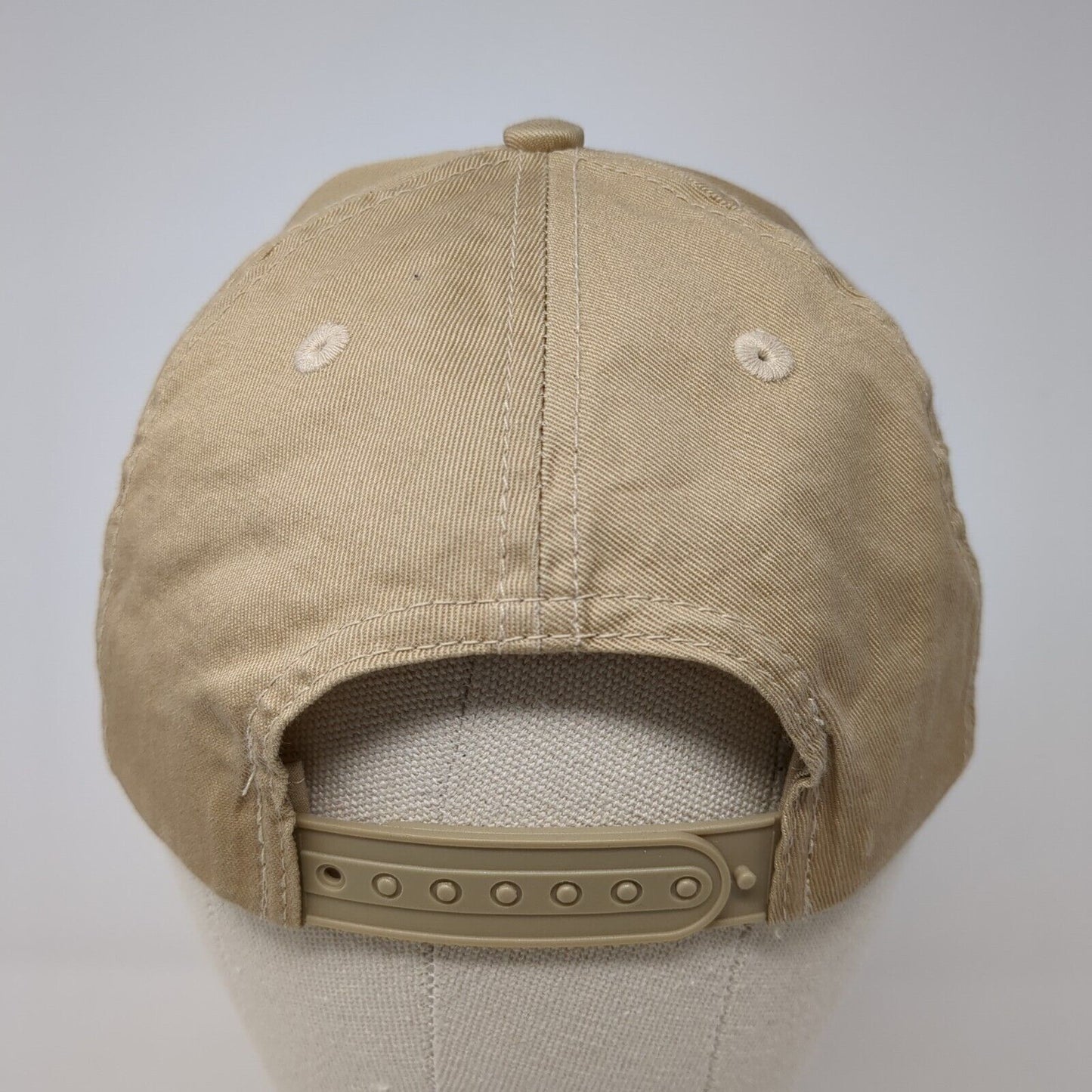Hawaii Snapback Hat Tan OS Adjustable Embroidered 6 Panel Hawaiian Headwear