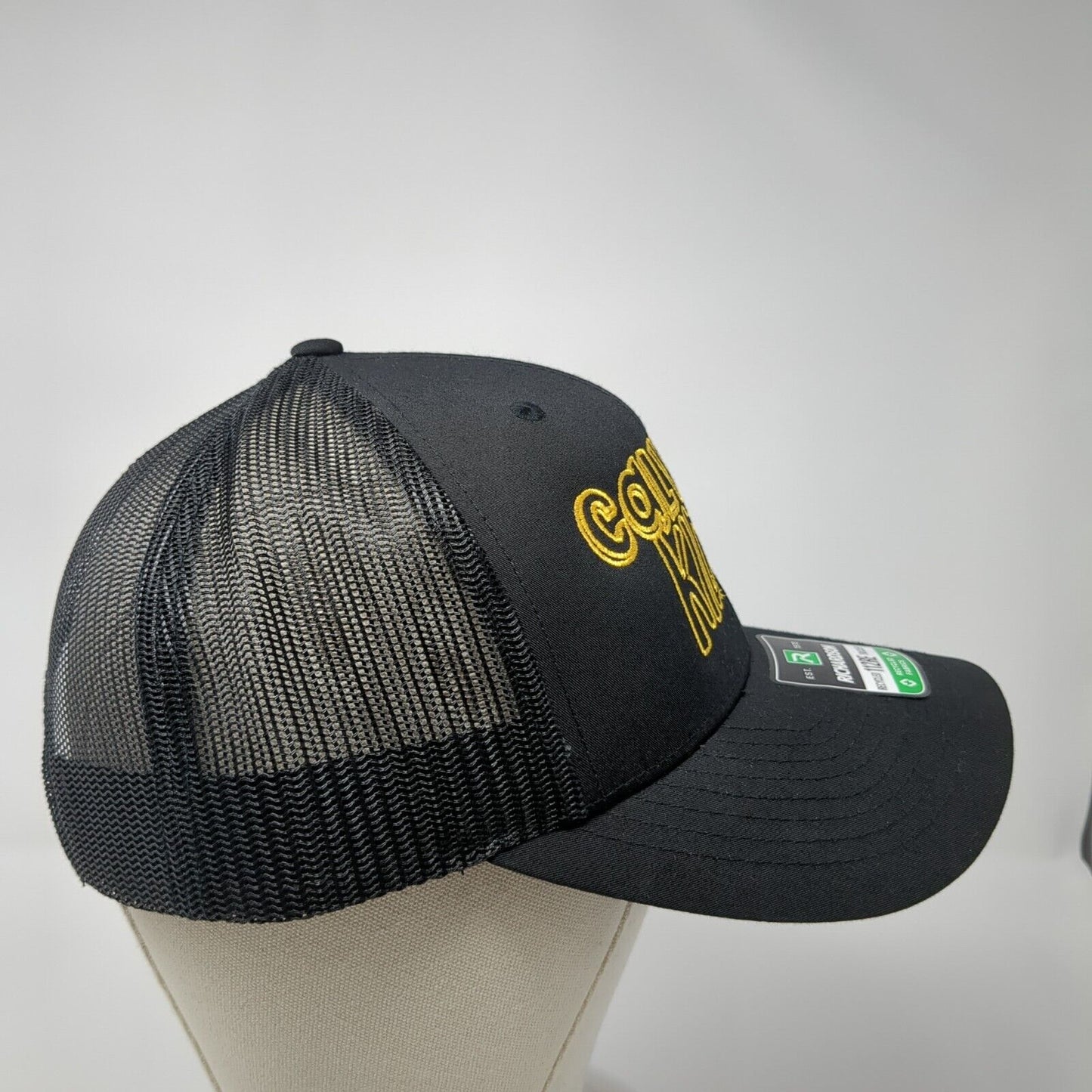 Calvary Kids 112RE Snapback Trucker Hat Black OS Adjustable Mesh Back Richardson