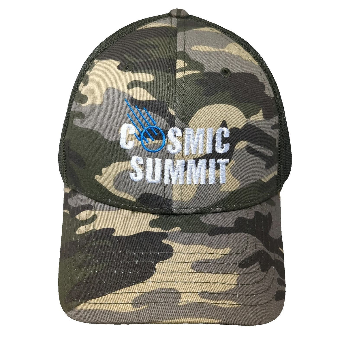 Otto Trucker Hat Green One Size Camo Cosmic Summit Mesh Snapback Baseball Cap
