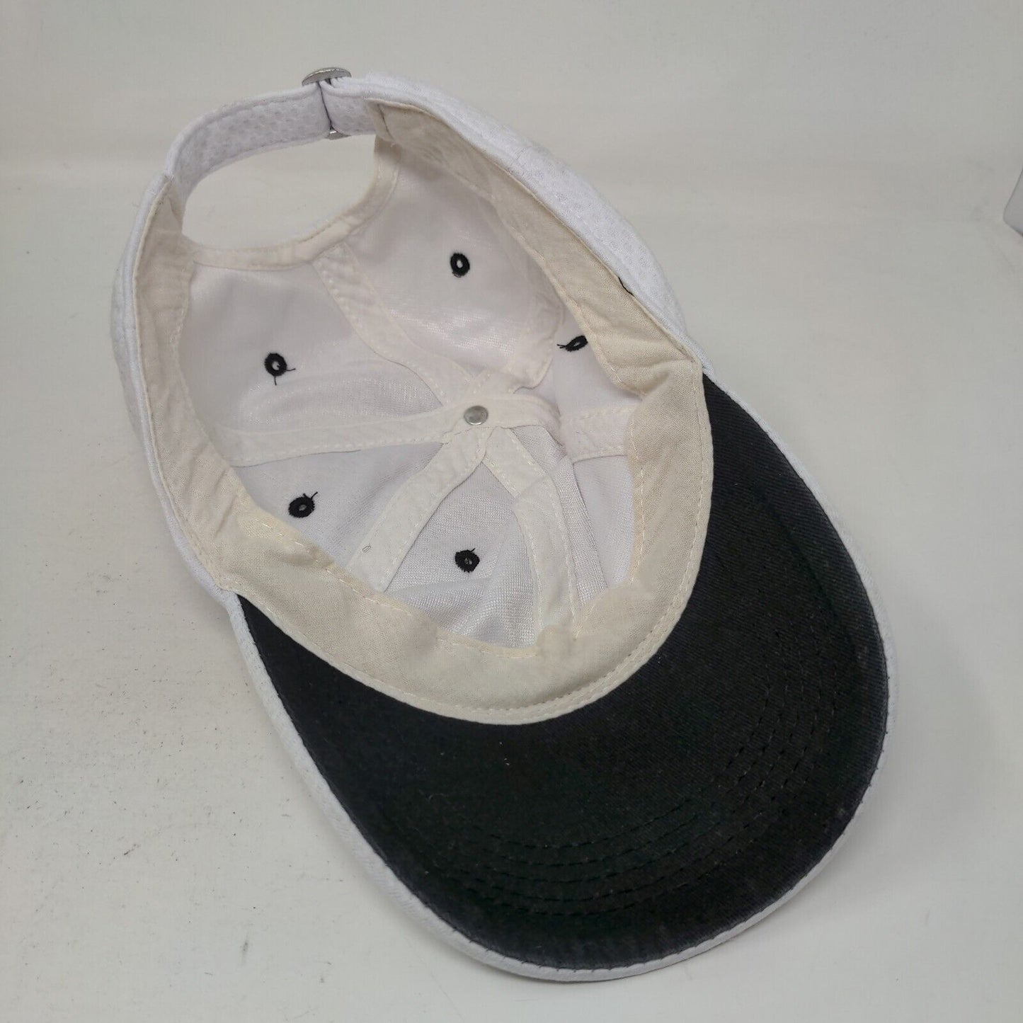 Unbranded Men's Slideback Hat White Adjustable Blank Vent Holes