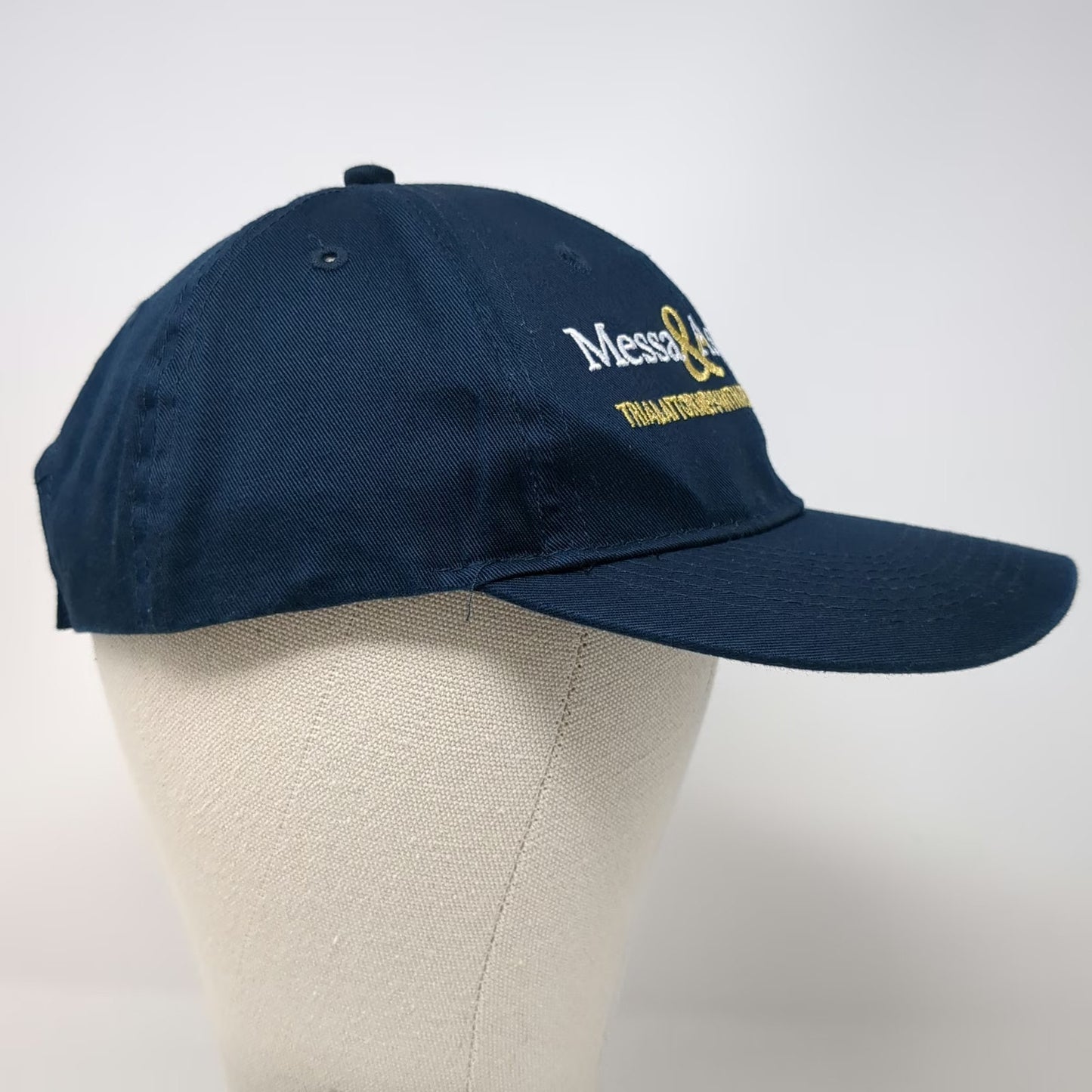 Port & Company Blue Baseball Cap One Size Messa & Associates Strapback Law Hat