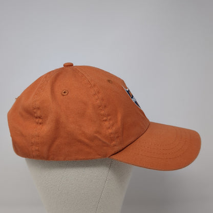 The Brick Strapback Baseball Cap Orange One Size Adjustable Embroidered Toppers