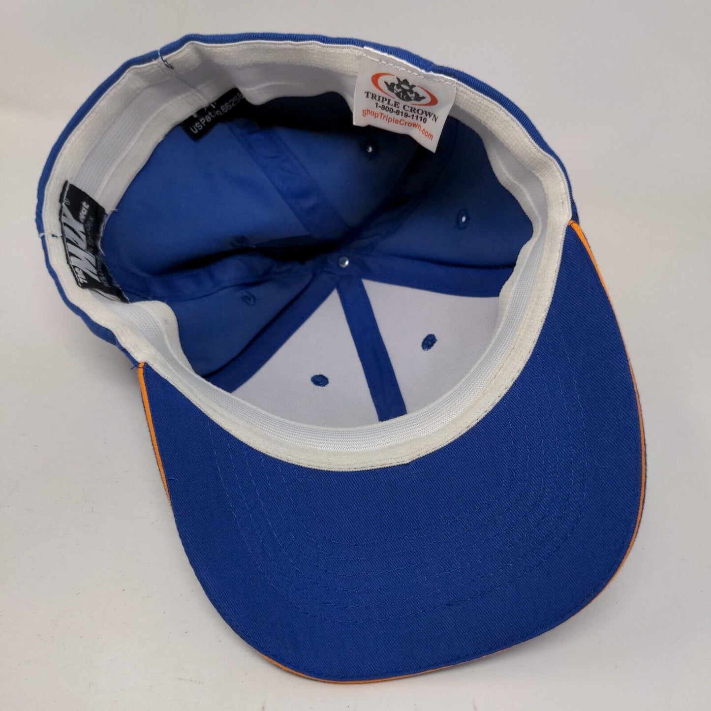 Lyons Concrete Construction Fitted Hat Blue M/L Embroidered The Max Nat