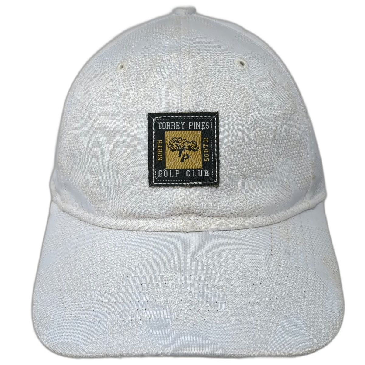 Imperial Snapback White One Size Hat Torrey Pines Golf Club Textured Pattern