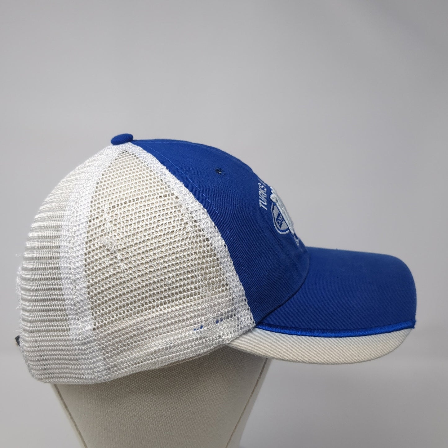 Trucks & Caicos BWI Islands Est. 1492 Trucker Hat Blue OS Adjustable Mesh Back