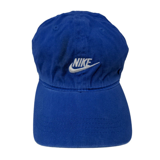 Nike Boy's Strapback Hat Blue Size 4-7 Embroidered Swoosh Spell Out Logo