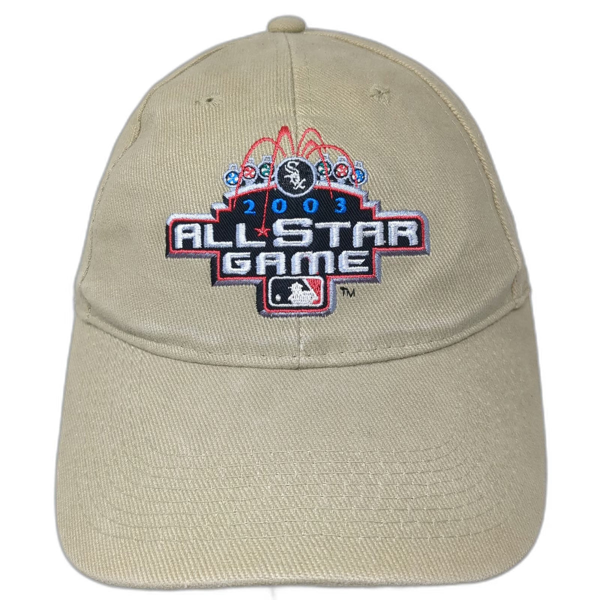 Beige One Size Baseball Cap 2003 MLB All Star Game Chicago White Sox ESPN Radio