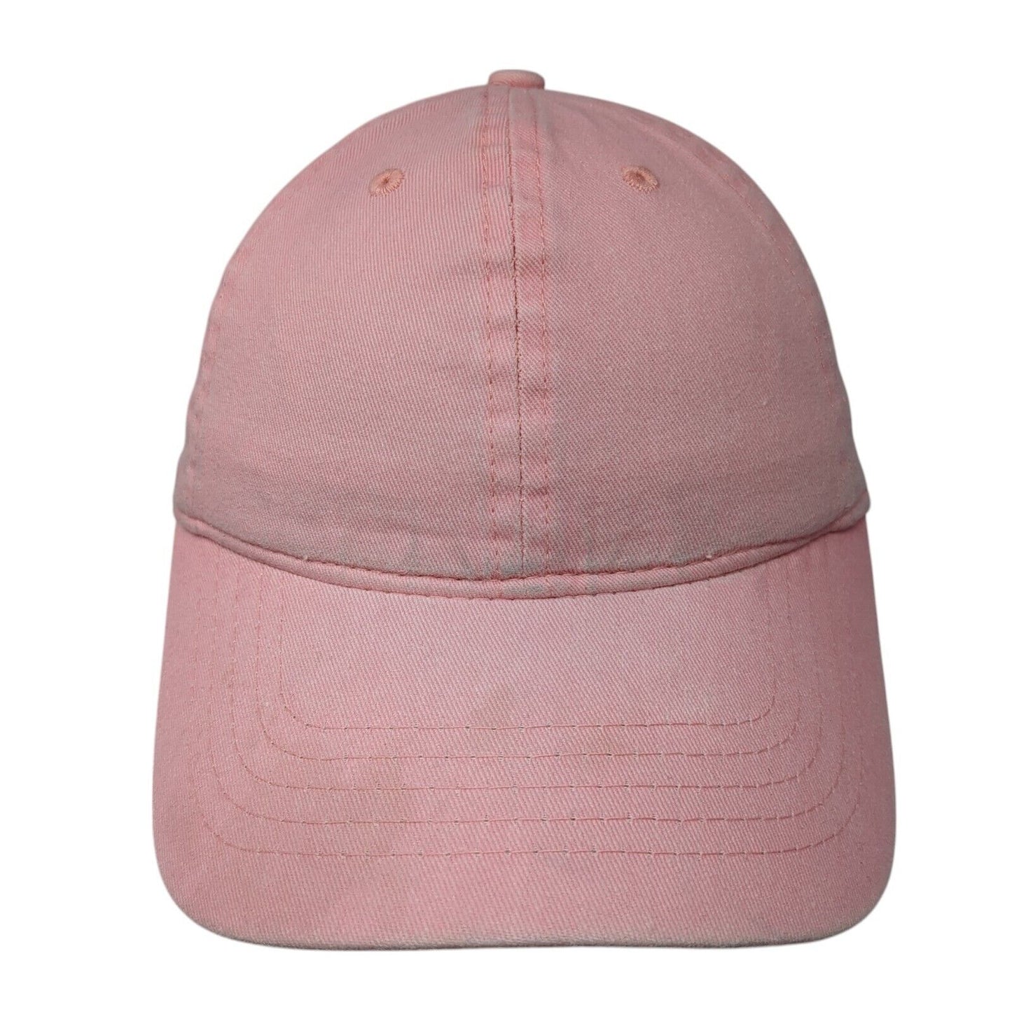 Unbranded Strapback Hat Pink One Size Solid Adjustable Outdoor Blank