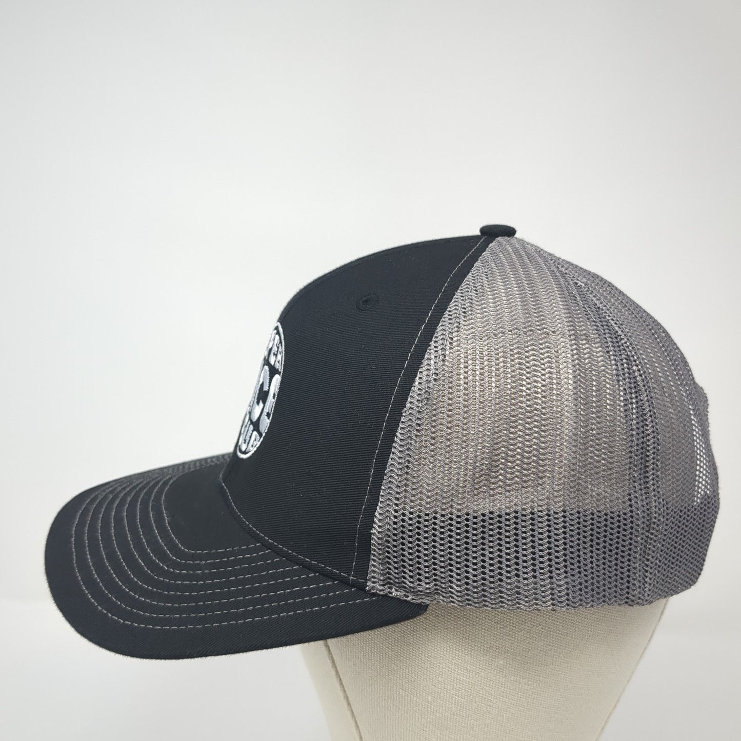 Super Nice Club Trucker Hat Black One Size Adjustable Mesh Back Richardson