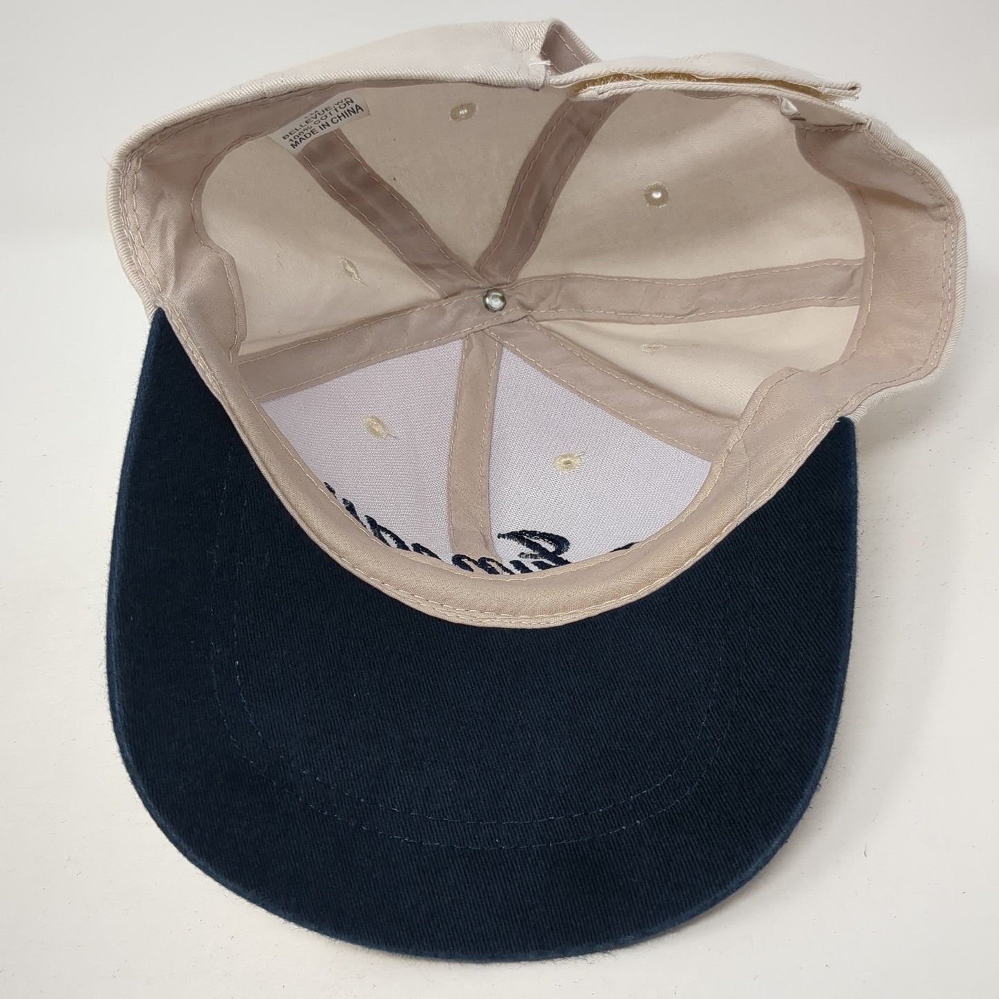 Juneau Alaska Strapback Hat Beige One Size Adjustable Embroidered