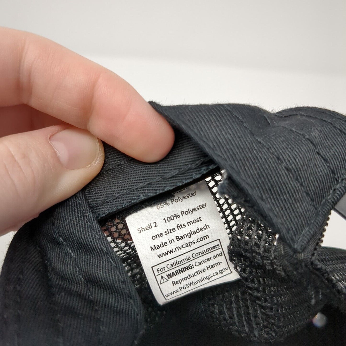 PARMA Snapback Trucker Hat Black One Size Adjustable Mesh Back NV Caps