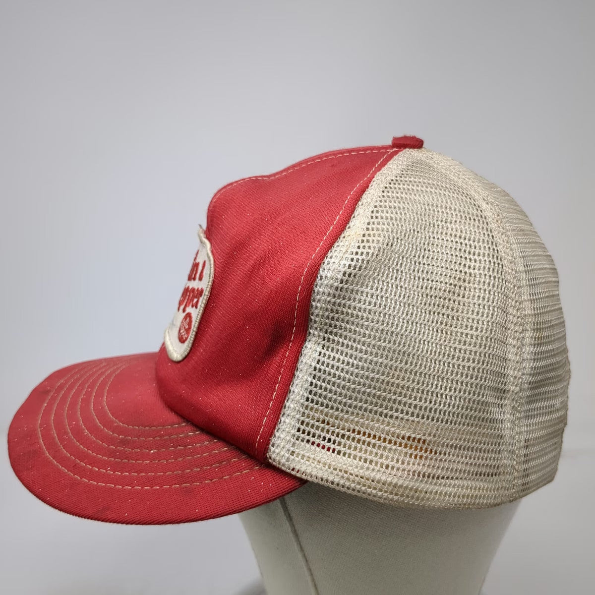 Trucker Hat Red Dr Pepper I'm a Pepper Snapback Mesh Back Advertising Vintage