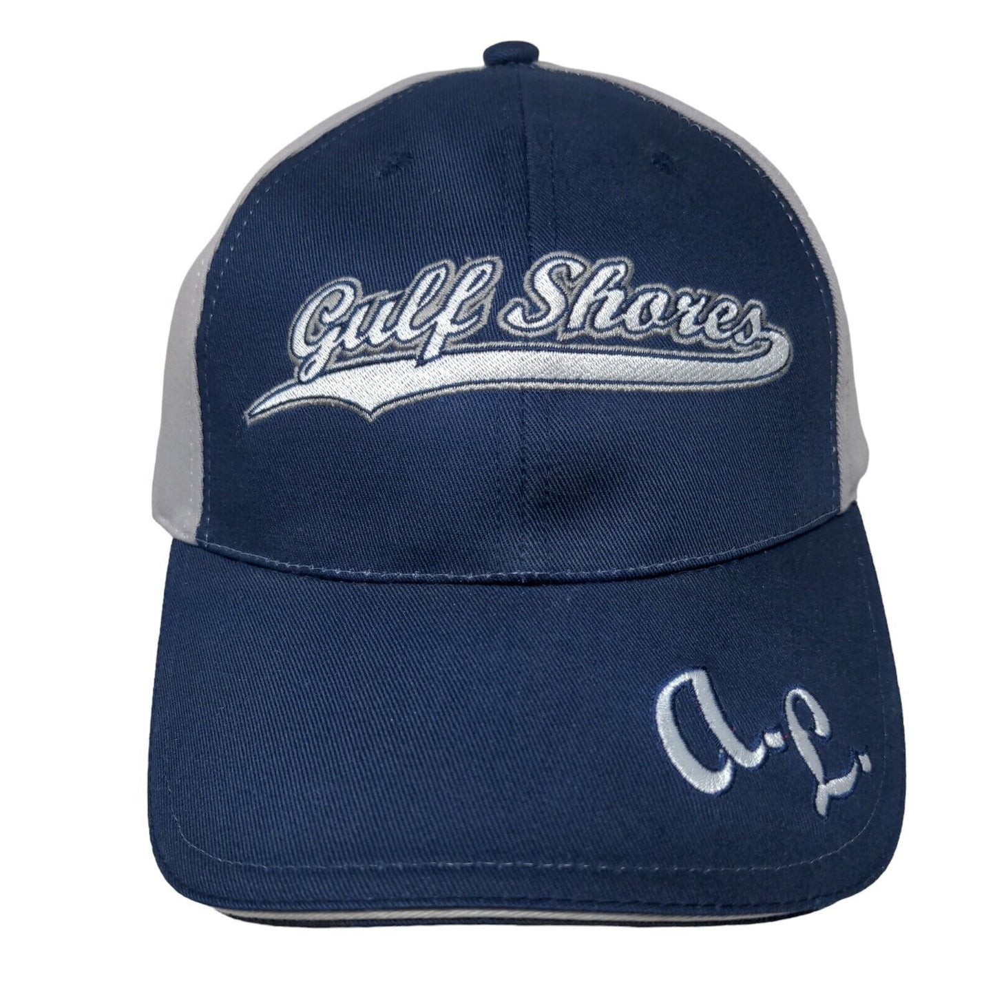 Gulf Shores AL Strapback Hat Multi OSFA Embroidered Colorblock Bio-Domes