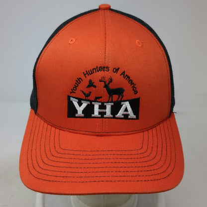 Richardson Trucker Hat Orange Black One Size YHA Youth Hunters Of America 112