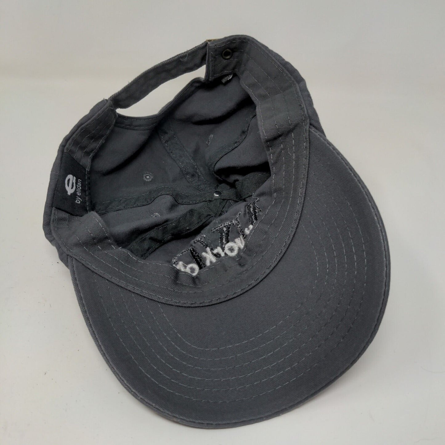 E by Elidan Men's Slideback Hat Gray Embroidered New York City Logo Cotton
