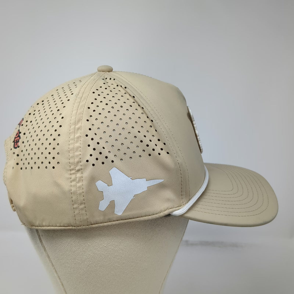 Branded Bills Trucker Hat Beige One Size Rope Tiger Patch Jet The Dude Abides