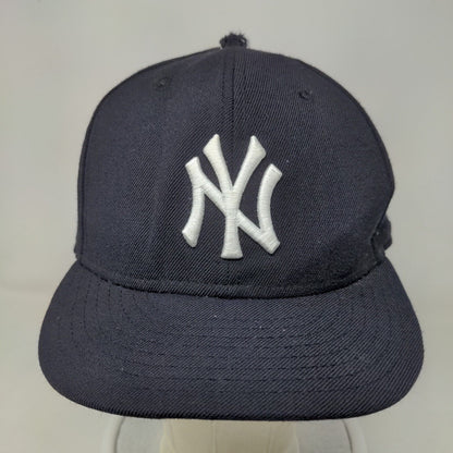 New Era Men's Snapback Hat Blue OSFM Embroidered New York Yankees Logo 9Fifty