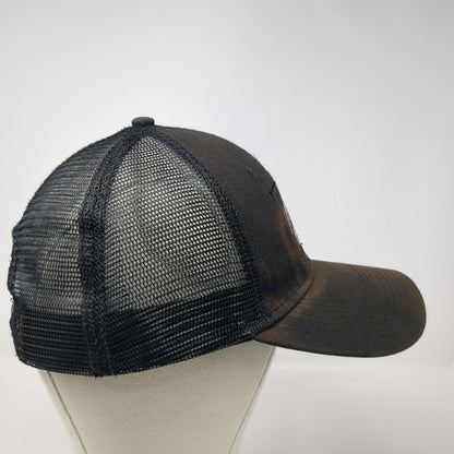 Tecnu Outdoor Solutions Trucker Hat Black One Size Mesh Snapback Mountain Patch