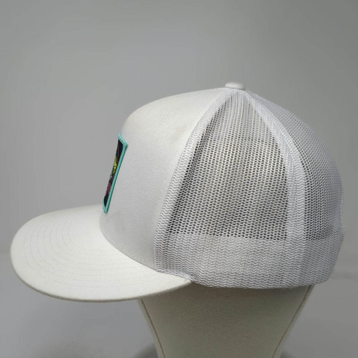 Yupoong Trucker Hat White One Size Chow Daddy Diesel Patch Mesh Snapback Hat