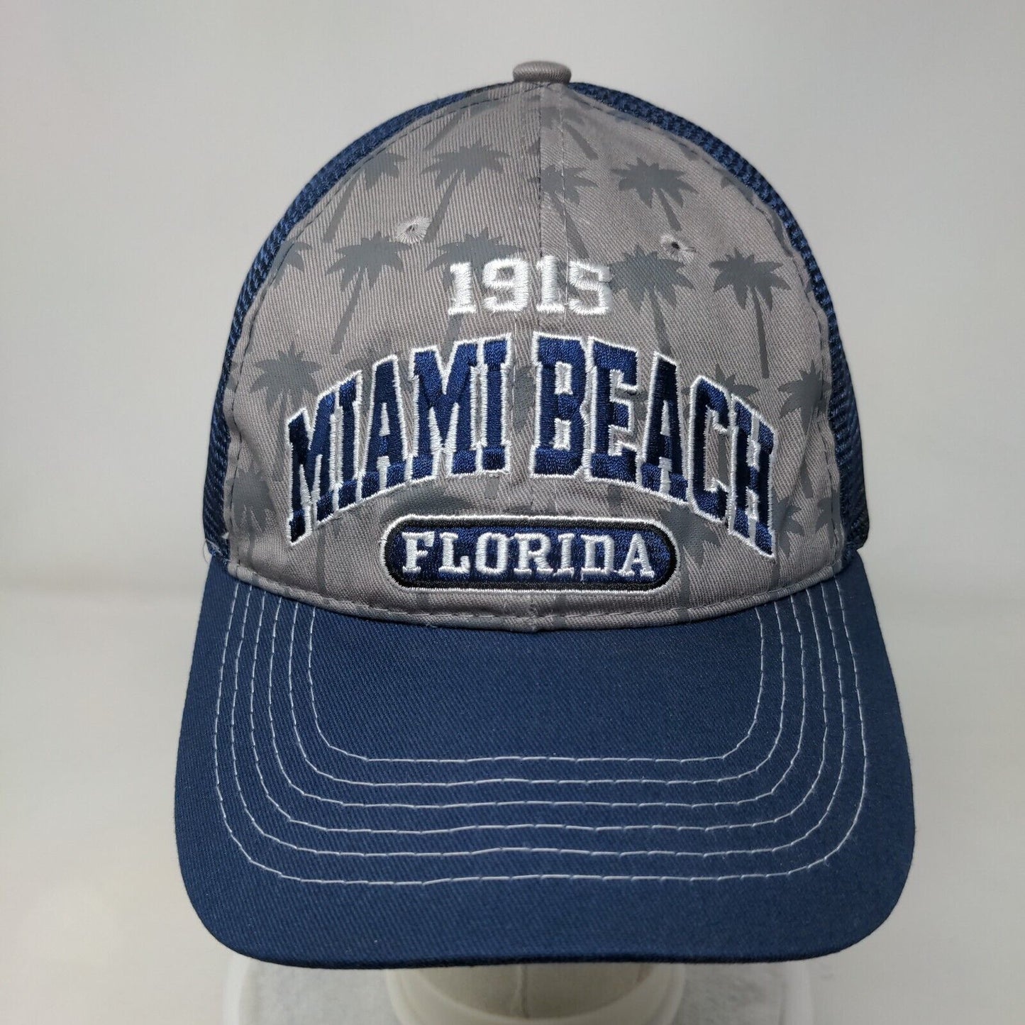 Miami Beach Florida 1915 Snapback Trucker Hat Multi OSFM Adjustable Mesh Back