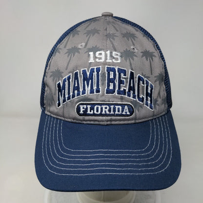 Miami Beach Florida 1915 Snapback Trucker Hat Multi OSFM Adjustable Mesh Back