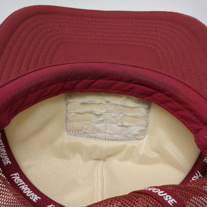 Fasthouse Trucker Hat Red One Size Moto Crew Mesh Snapback House of Good Times