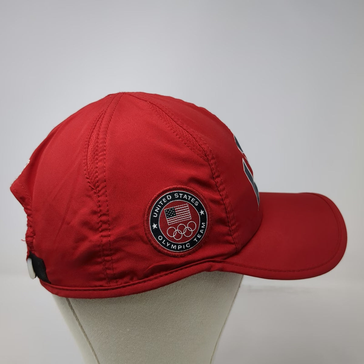 Nike Baseball Cap Red One Size 2012 Olympics USOC Logo Dri-FIT Strapback Hat