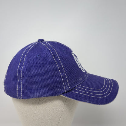 Monogram Slideback Baseball Cap Purple One Size Adjustable Embroidered Cobra