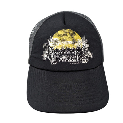 Redondo Beach Snapback Trucker Hat Black One Size Mesh Back Old Navy