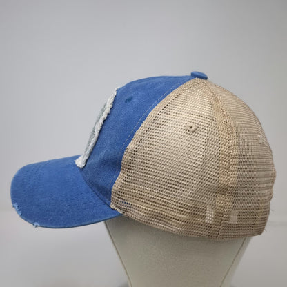 Blue One Size Trucker Hat Sunflower Patch Mesh Snapback Inspirational Quote Bill