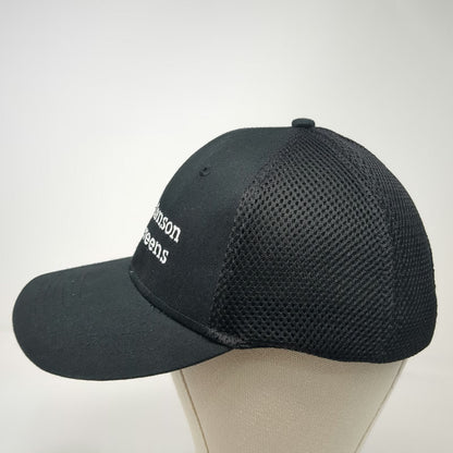Sportsman Johnson Screens Baseball Cap Black One Size Mesh Back Strapback Hat