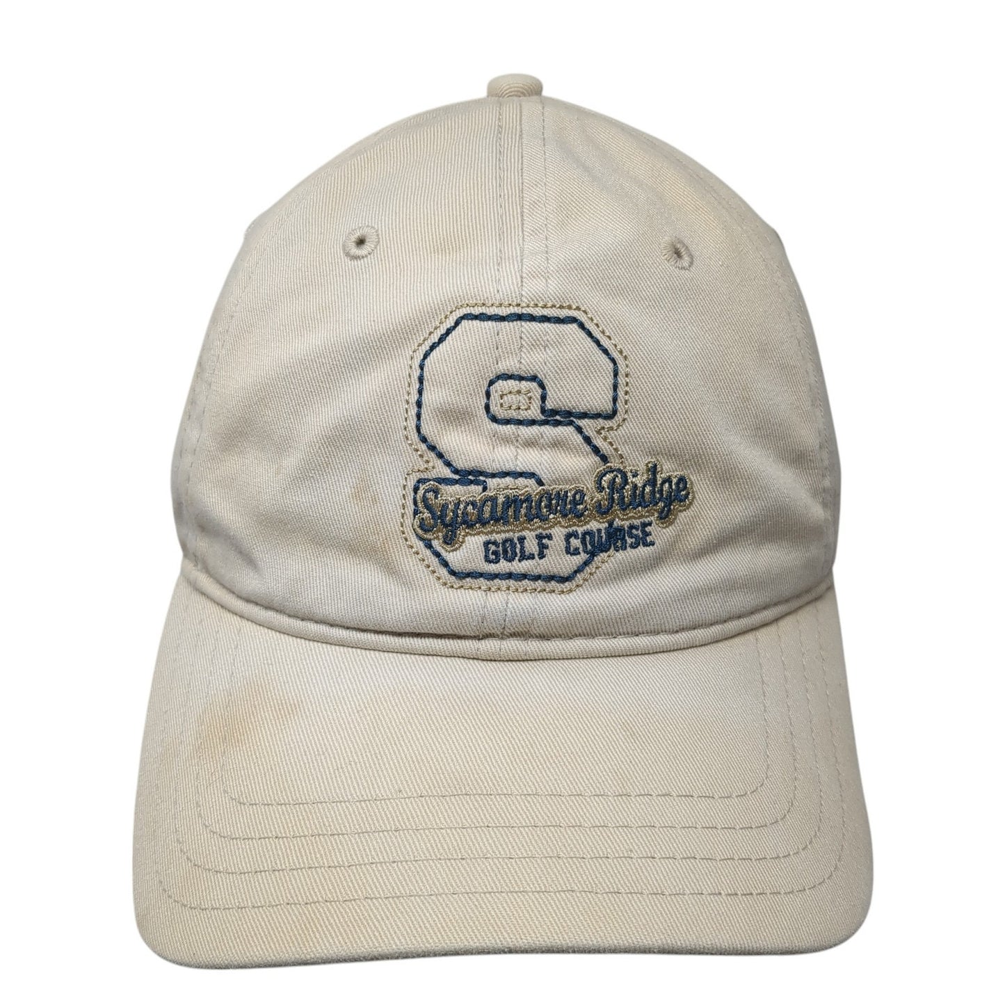 Sycamore Ridge Golf Course Baseball Cap Beige OS Adjustable Embroidered Pukka