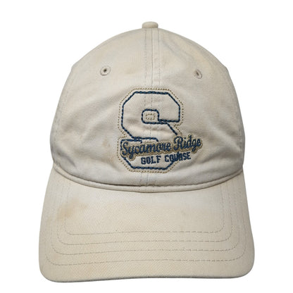 Sycamore Ridge Golf Course Baseball Cap Beige OS Adjustable Embroidered Pukka