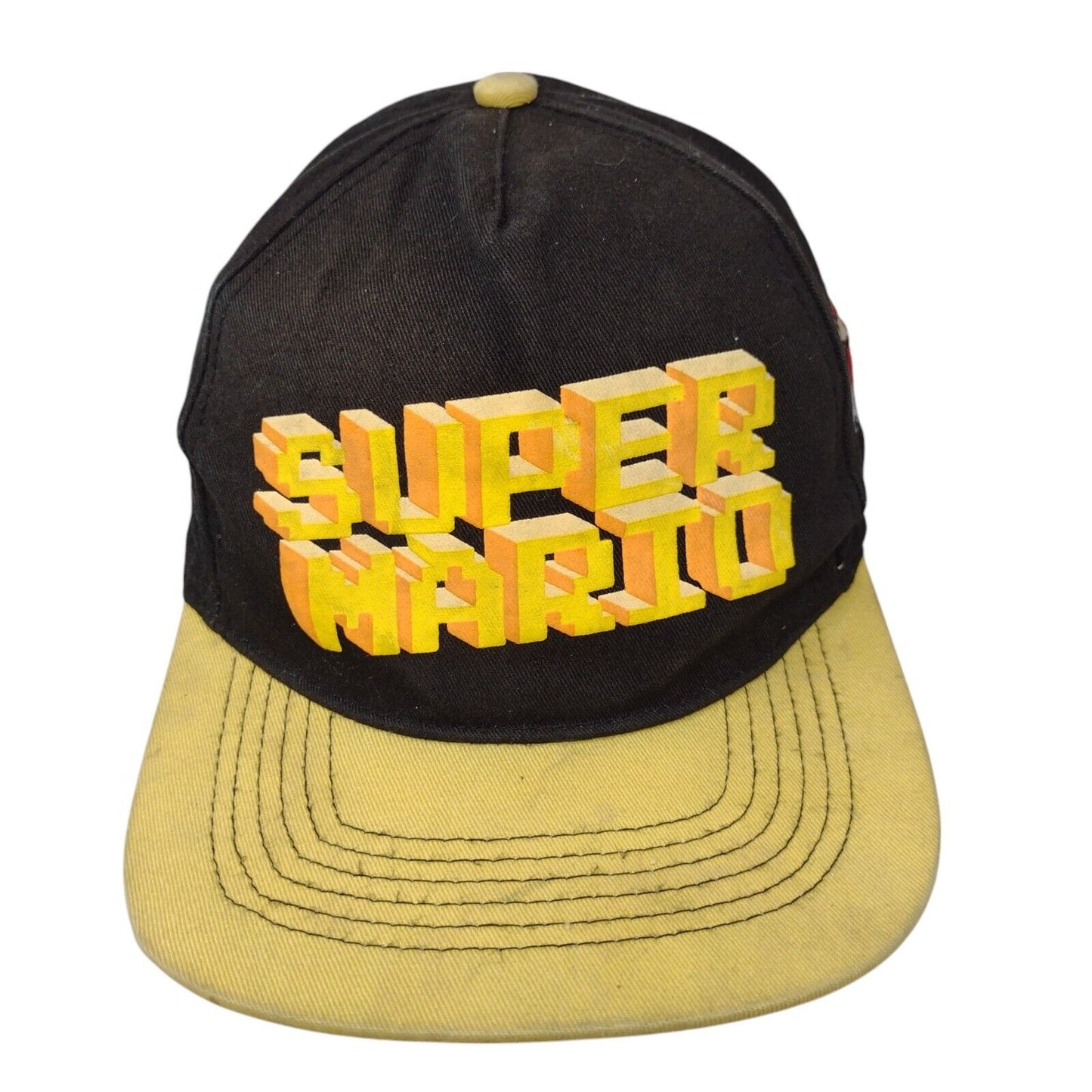 Super Mario Boy's Snapback Hat Multi Adjustable Embroidered Colorblock