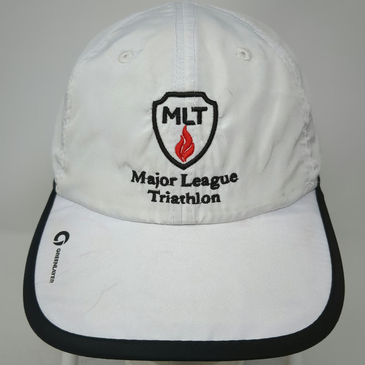 Greenlayer Baseball Cap White One Size Major League Triathlon Strapback Hat