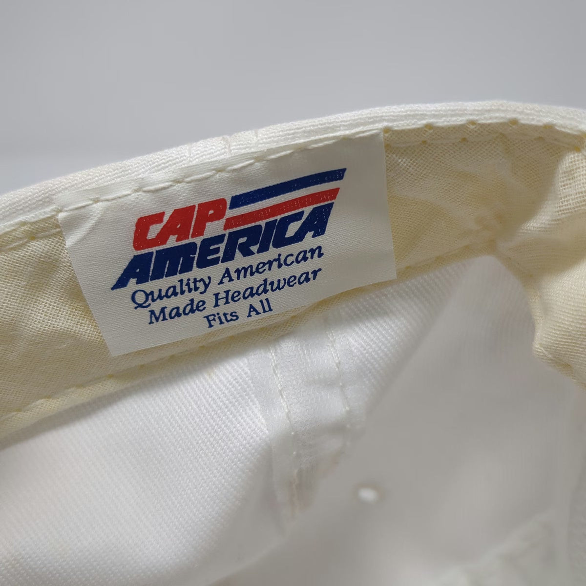 Cap America 5 Panel White One Size Hat Santa Fe Pacific Gold Corp Snapback Rope