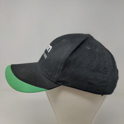 Onan the Quiet One Men's Strapback Hat Black Green Embroidered Logo