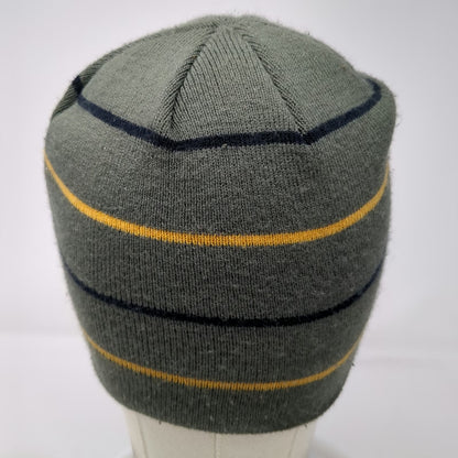Indiana Pacers NBA Gray Yellow Blue OSFM Beanie Striped Acrylic Knit Logo Hat