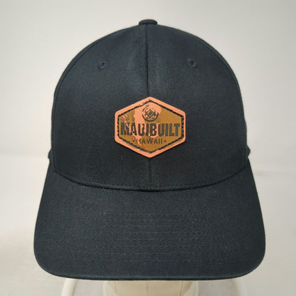 Maui Built Baseball Cap Black XL Flexfit Hawaii Patch Hat Gray Undervisor Logo