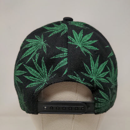 Marijuana Cannabis Weed Snapback Hat Multi One Size Embroidered Adjustable
