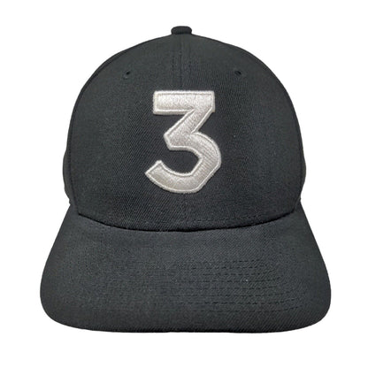 New Era 9Fifty Original Fit Mens Snapback Hat Black Size OSFM Embroidered 3 Logo