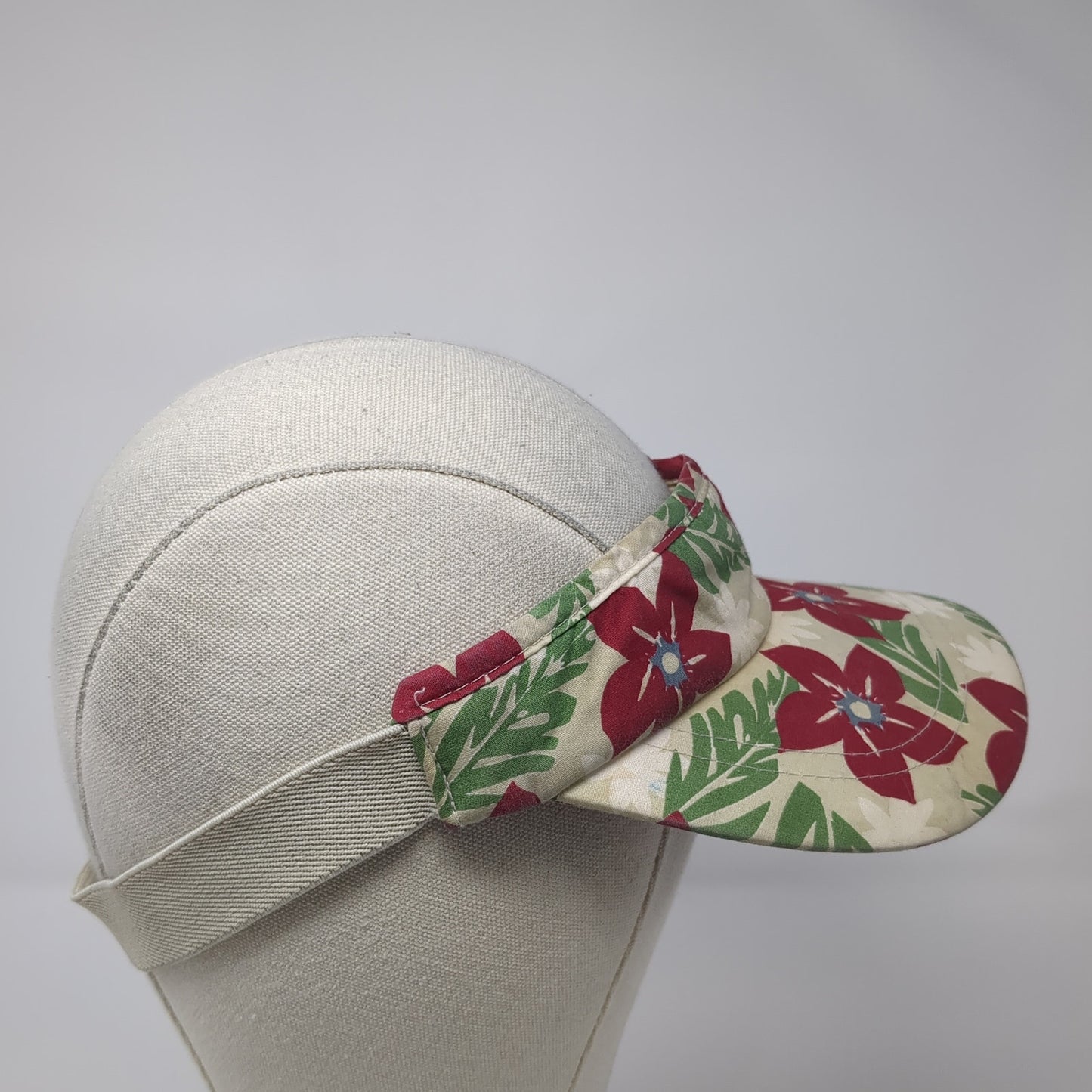 Faded Glory Sun Visor Hat Multicolor OS Adjustable Lightweight Floral Print